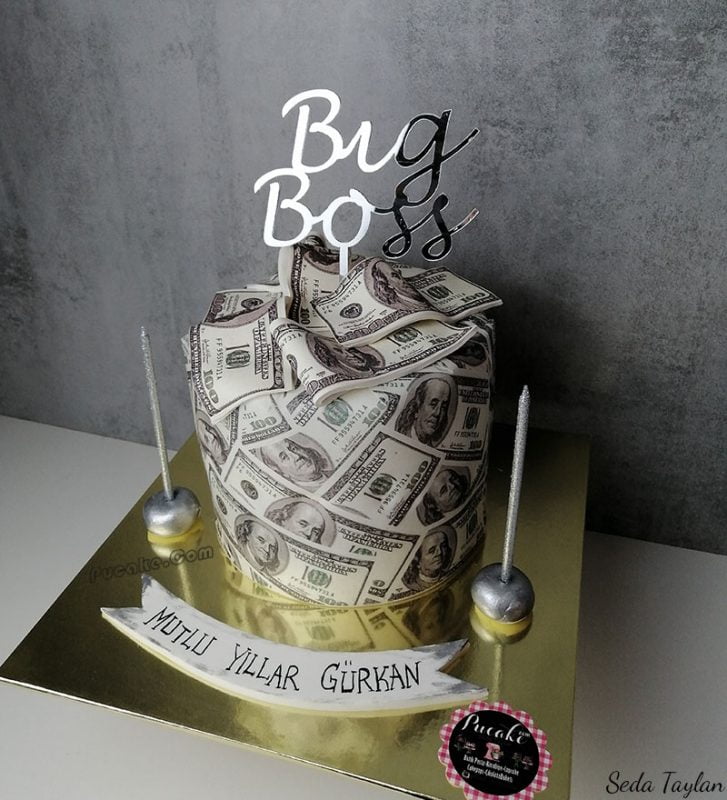 Big Boss Dolar Pasta Ankara Büyük Patron Tasarım Pasta Pucake