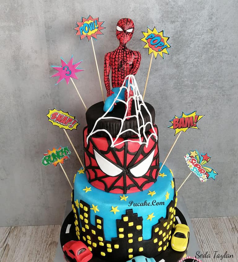 Spider Man Tasarım Pasta (Ankara)