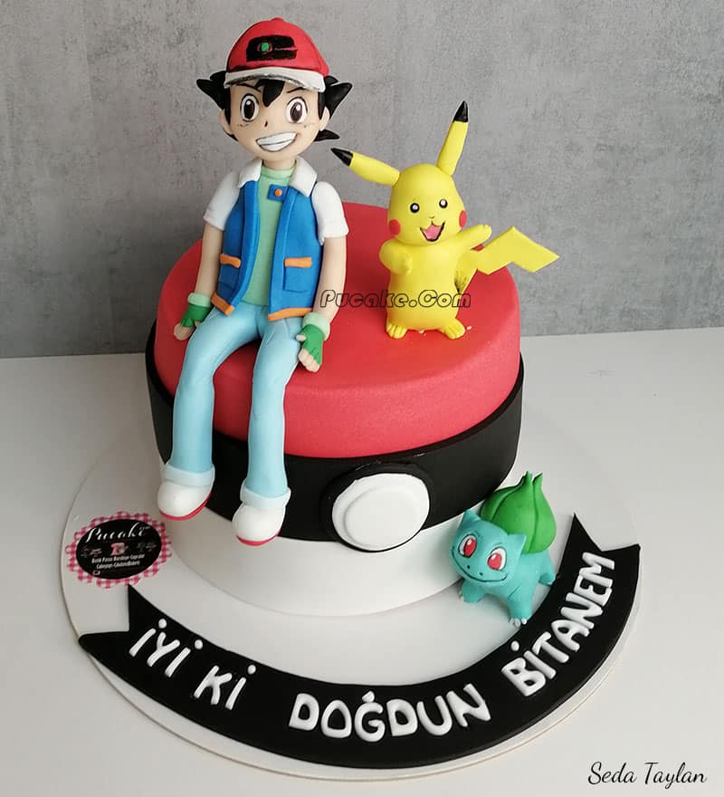 Pokemon Butik Pasta Pokemon Çizgi Film Pasta