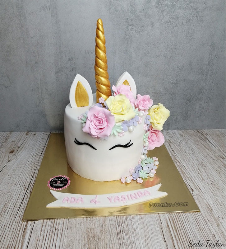 Unicorn Butik Pasta Cupcake, Şeker Hamurlu Kurabiye »