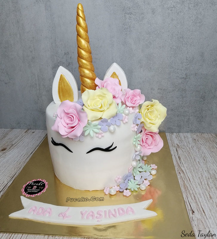 Unicorn Butik Pasta Cupcake, Şeker Hamurlu Kurabiye »