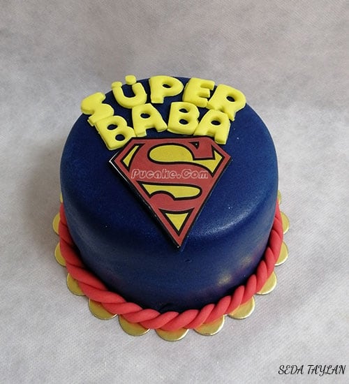 Süper Baba ÖZel Tasarım Pasta