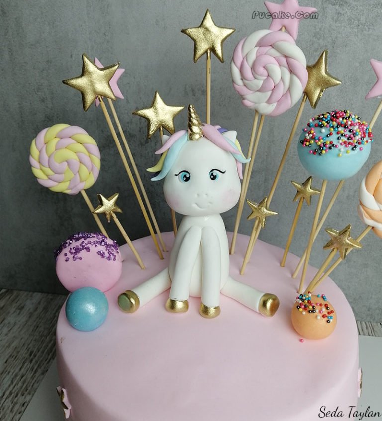 Unicorn 1 Yaş Butik (Özel Tasarım) Pasta