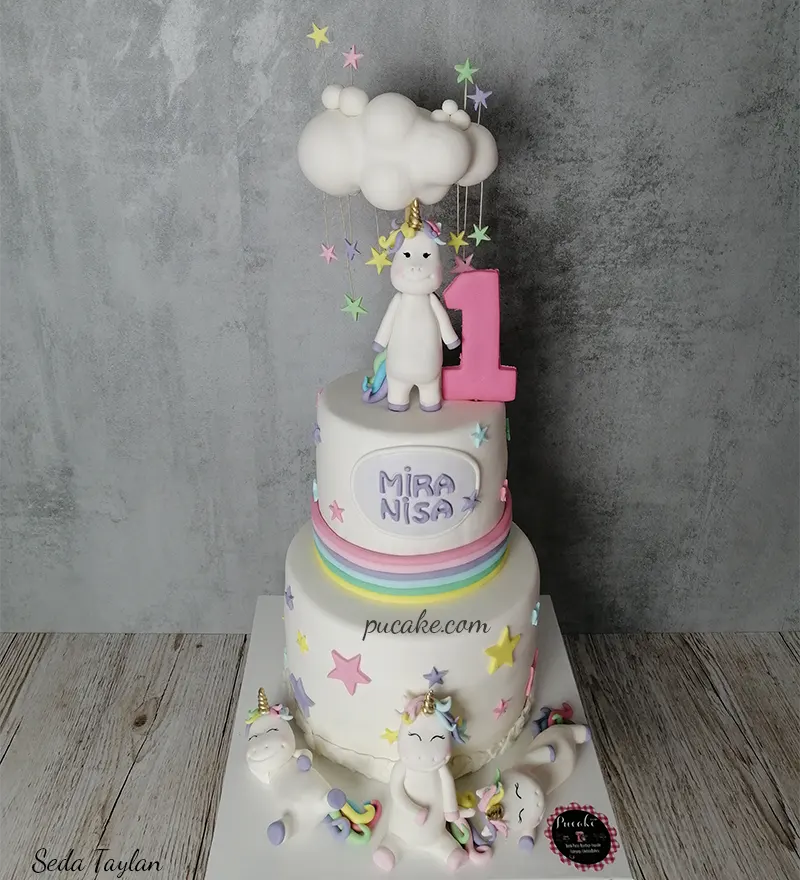 Unicorn Dünyası Konsept Pasta - Görsel 3