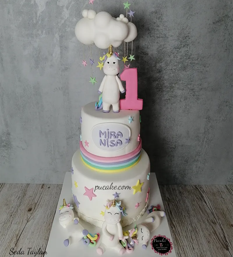 Unicorn Dünyası Konsept Pasta