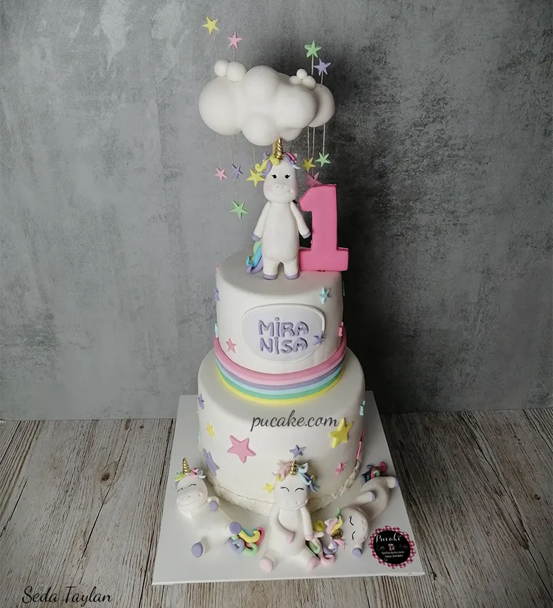 Unicorn Dünyası Konsept Pasta - Görsel 2