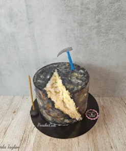 Maden Temalı Butik Pasta