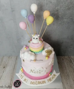 Alternative view of Unicorn Uçan Balon Pasta