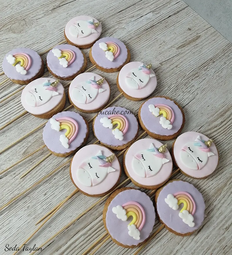 Unicorn Uçan Balon Pasta - Görsel 4