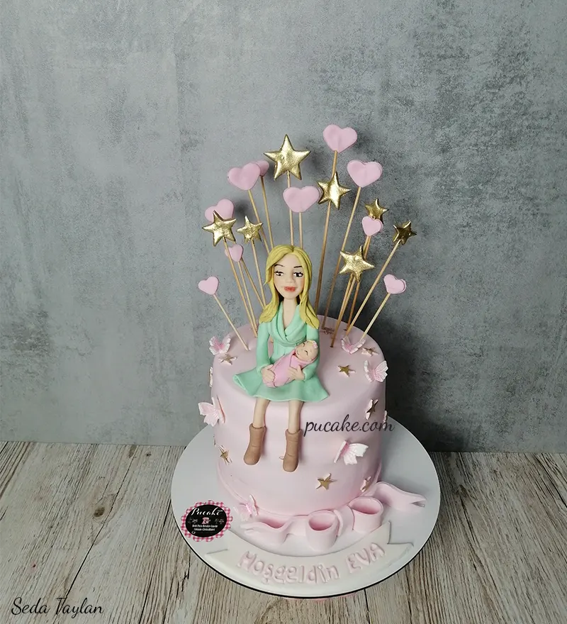 Hoşgeldin Bebek Pasta - Görsel 2